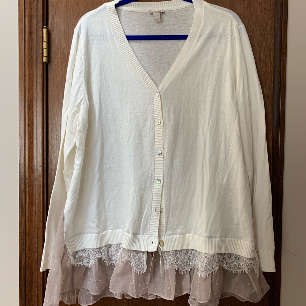 LOGO cardigan.  GUC.